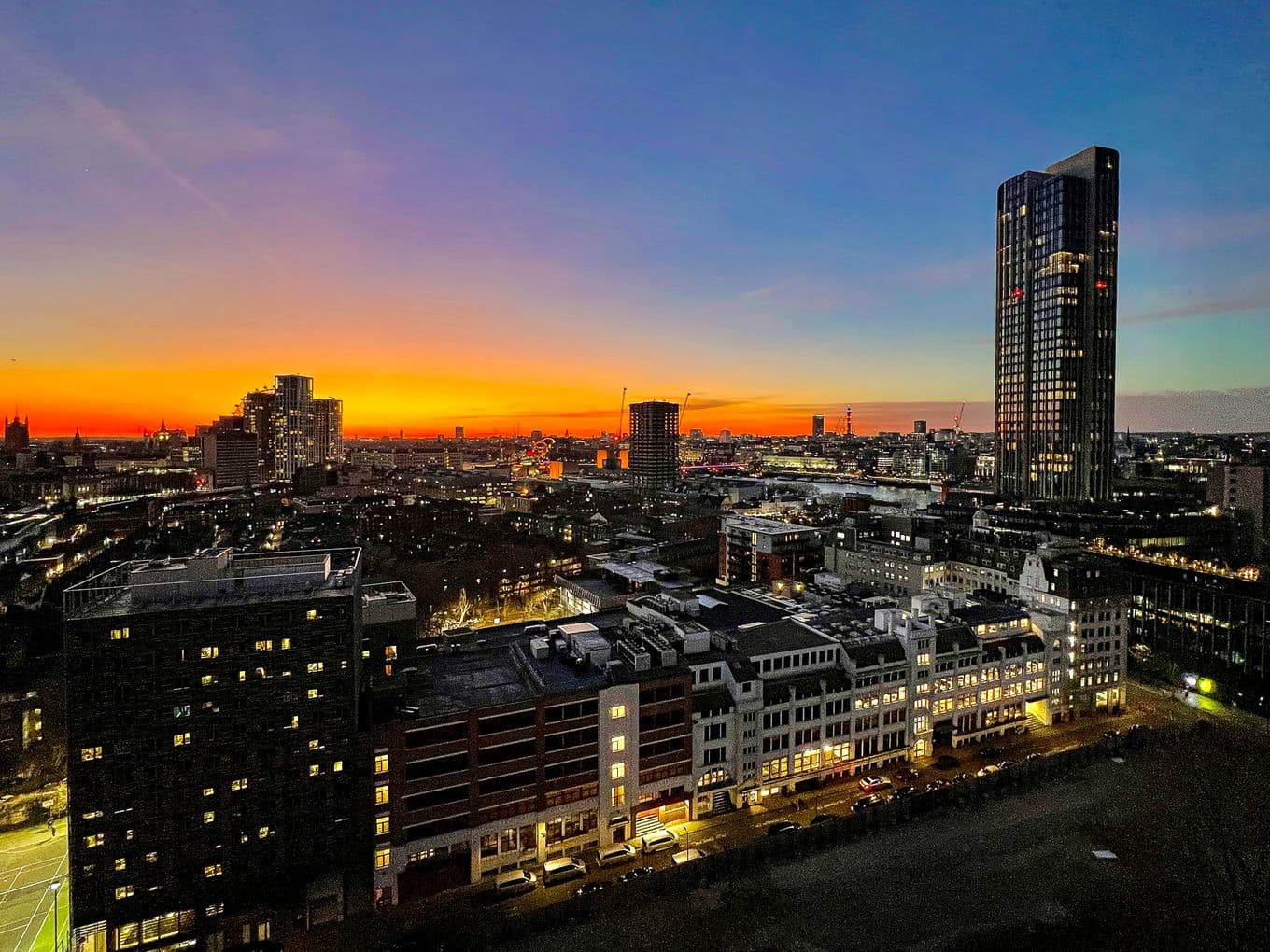 London's skyline at Golden Hour