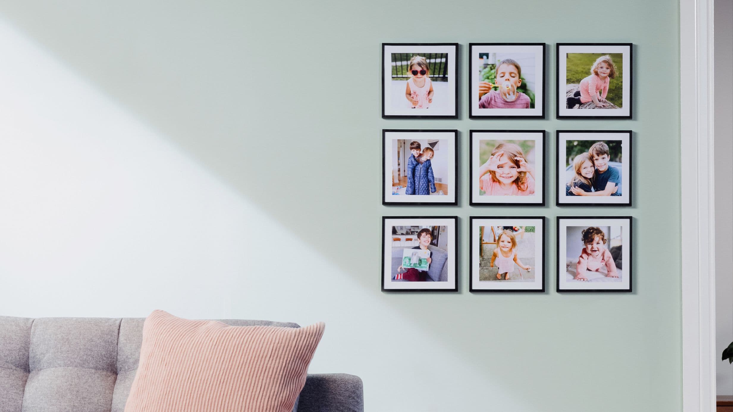 No nails required: Popsa's new framed Photo Tiles make for effortless interior design