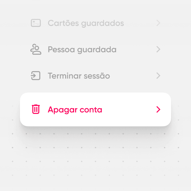 Eliminação de conta simples