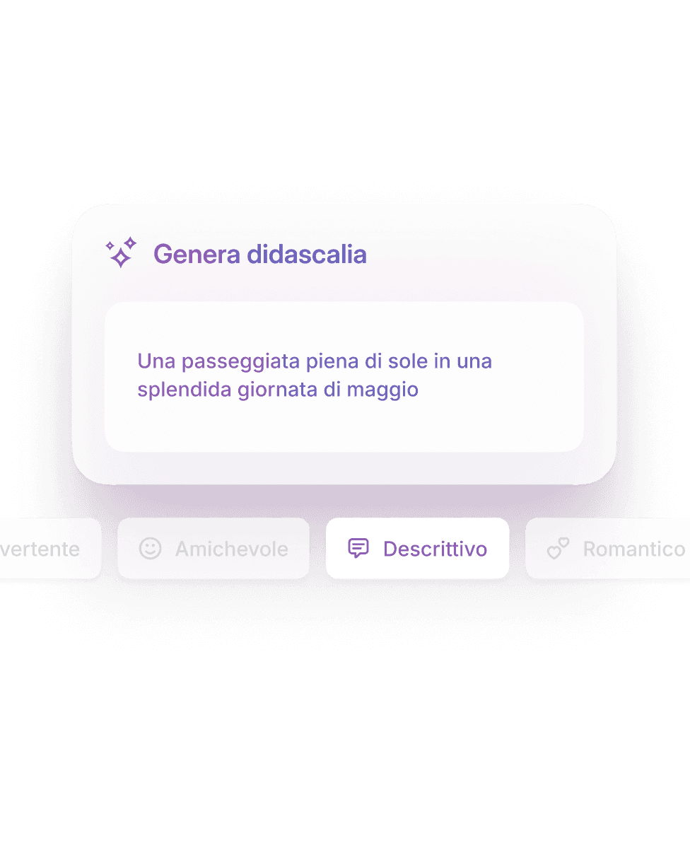 Scrivi la didascalia perfetta