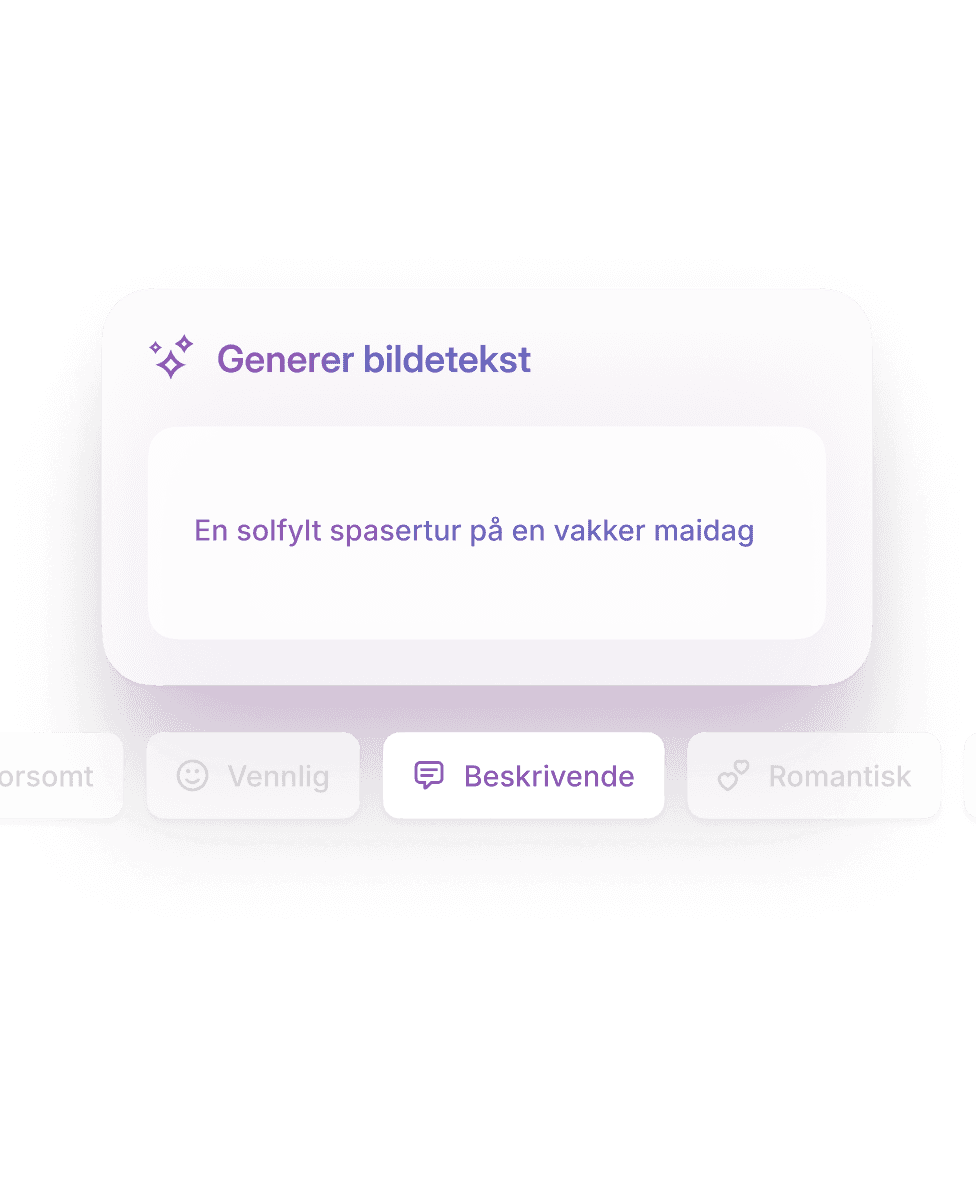 Skriv den perfekte bildeteksten
