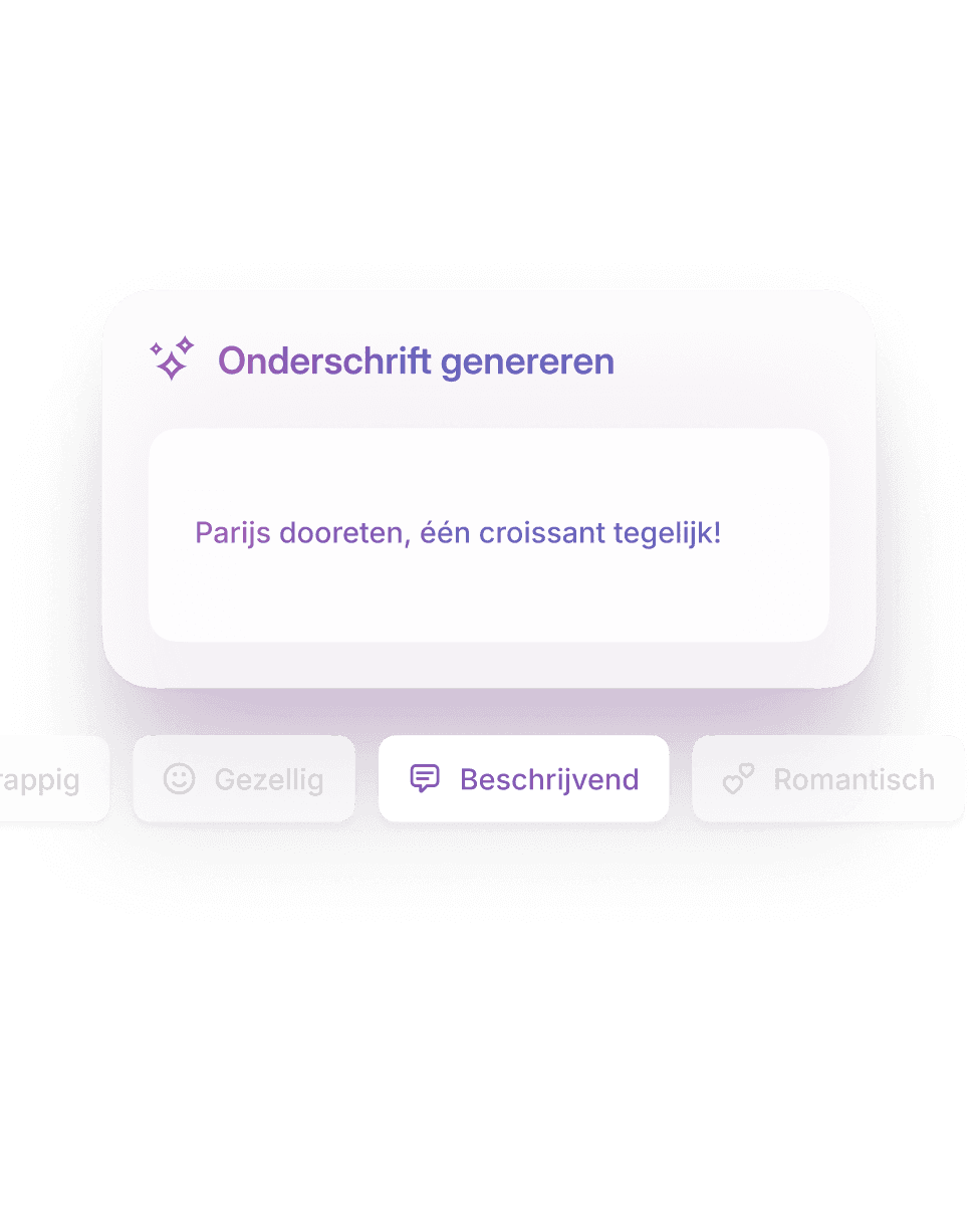 Bijschriften met één tik