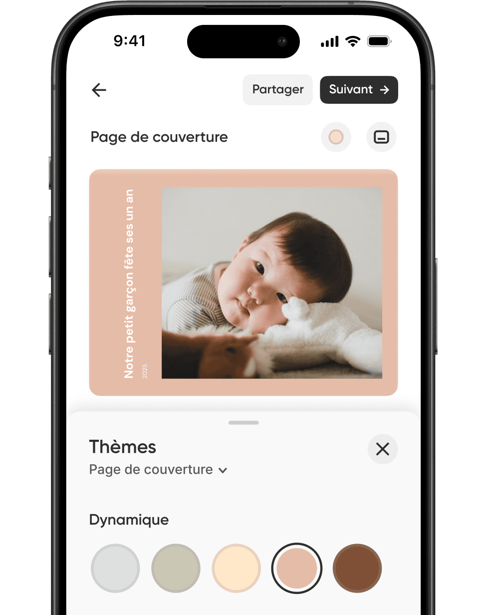 Des thèmes qui accompagnent vos photos