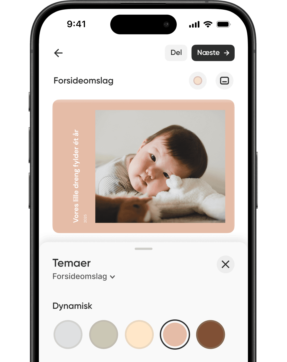 Temaer, der tilpasser sig dine fotos