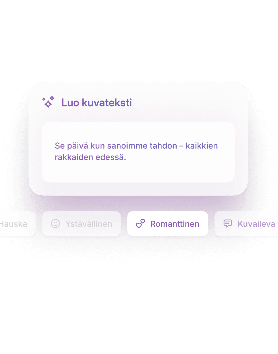 Yksilölliset hääkuvakirjat kertovat tarinasi