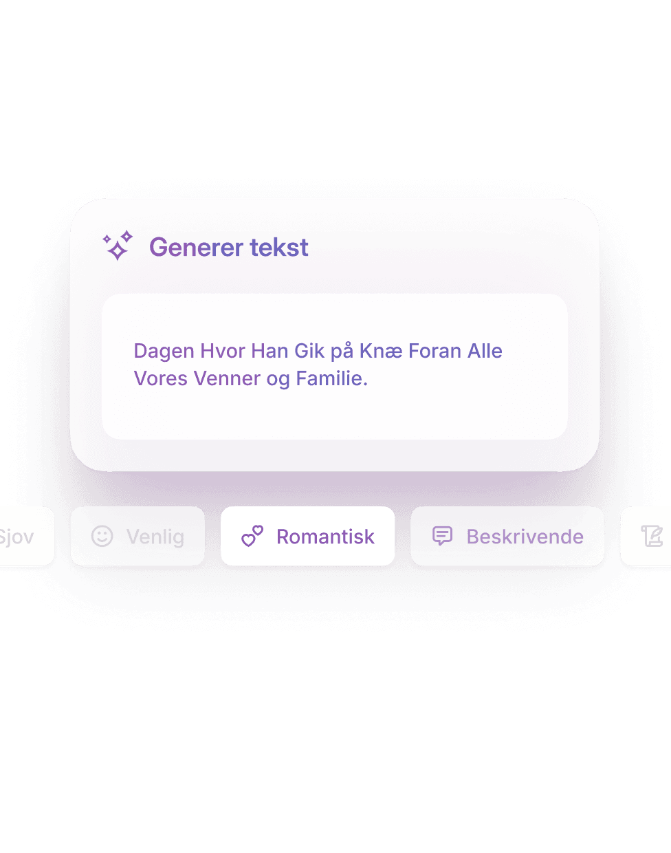 Opret billedtekster med et enkelt tryk