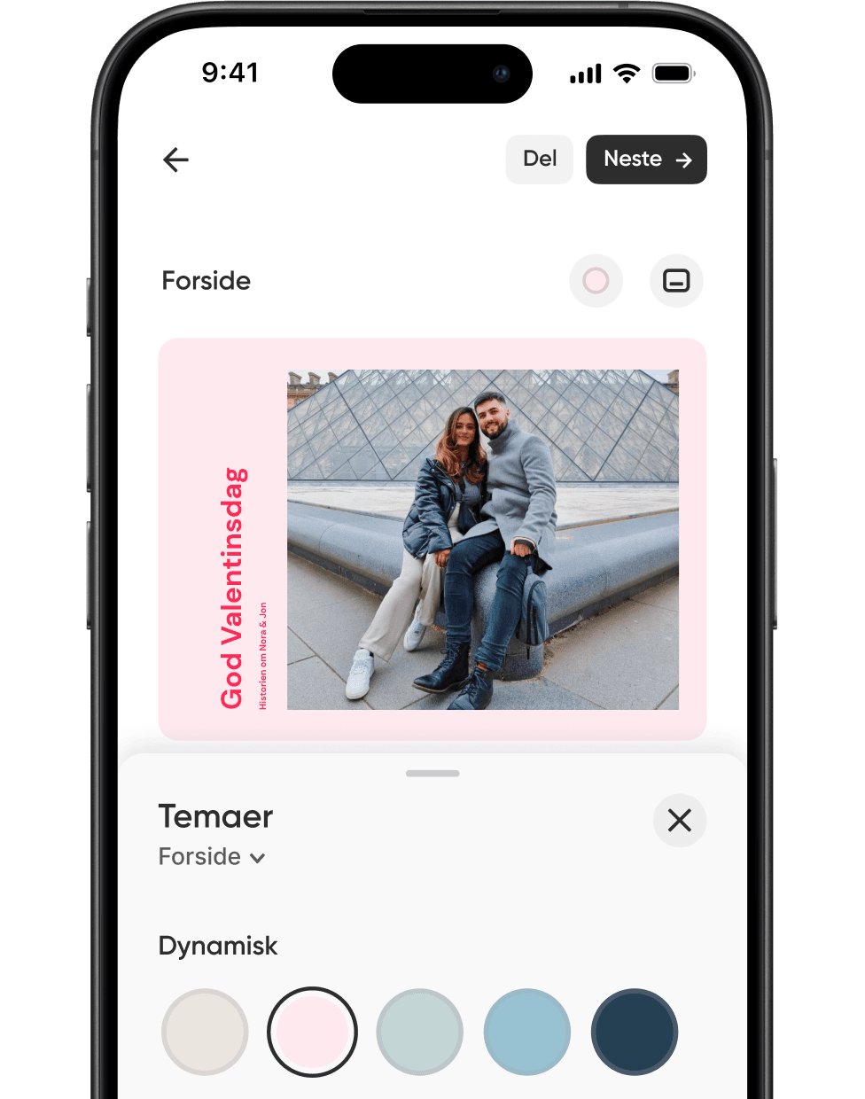 Slå an tonen for hver side