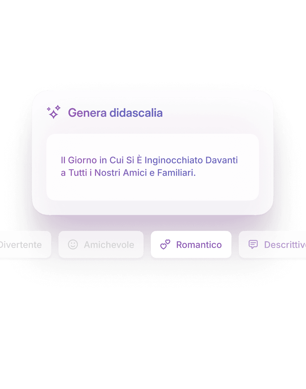 Crea didascalie in pochi minuti