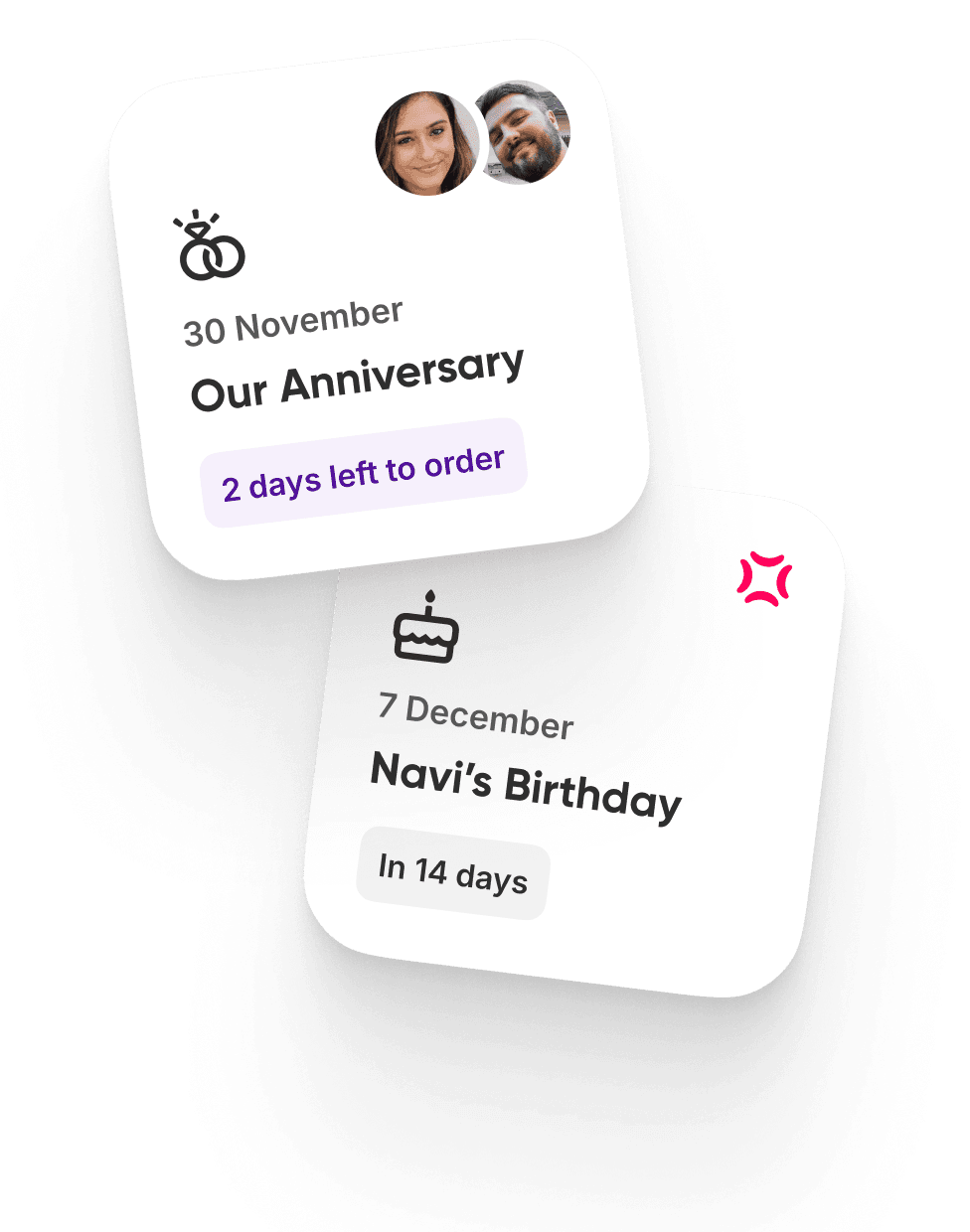 Never miss an anniversary