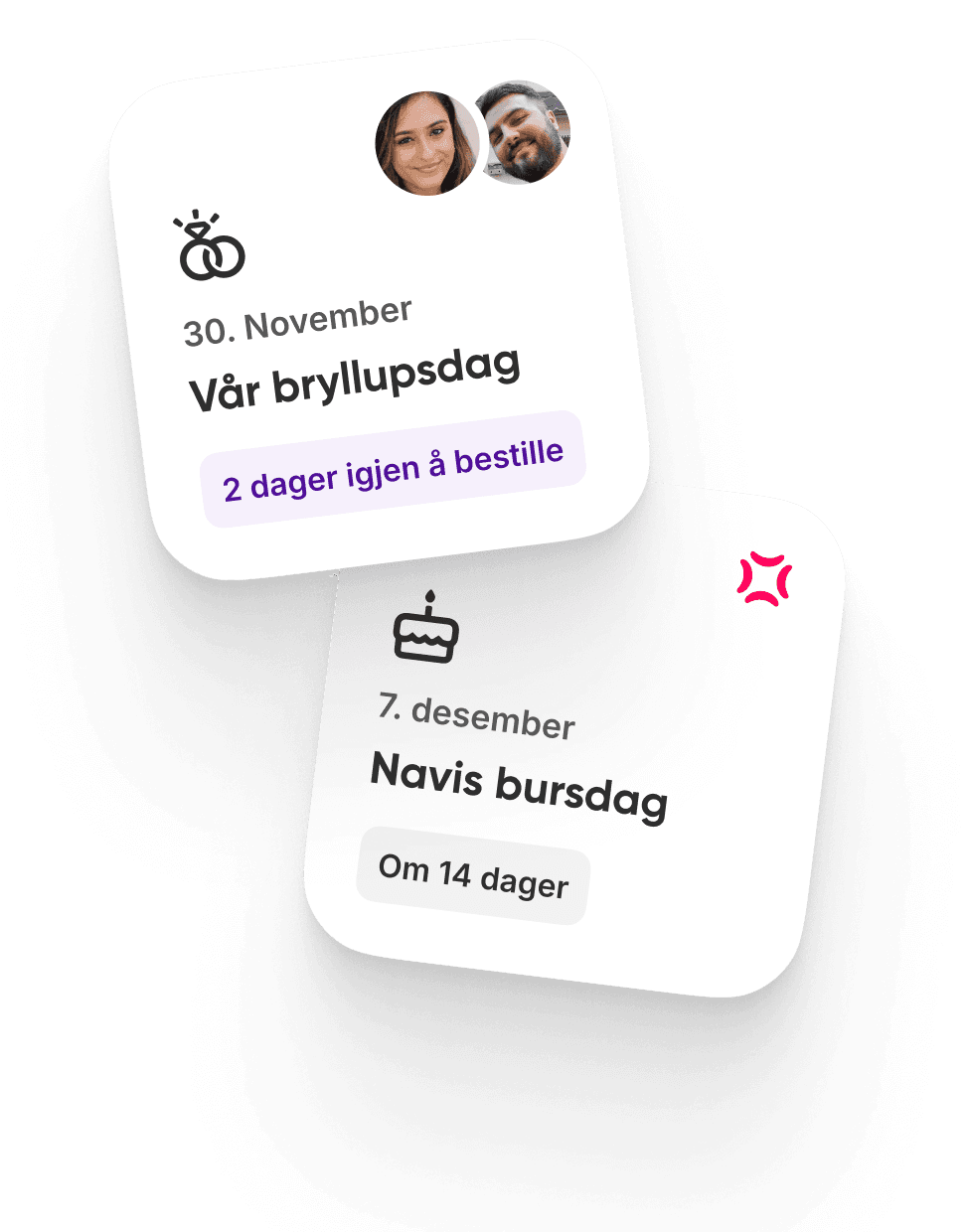 Gå aldri glipp av merkedagen