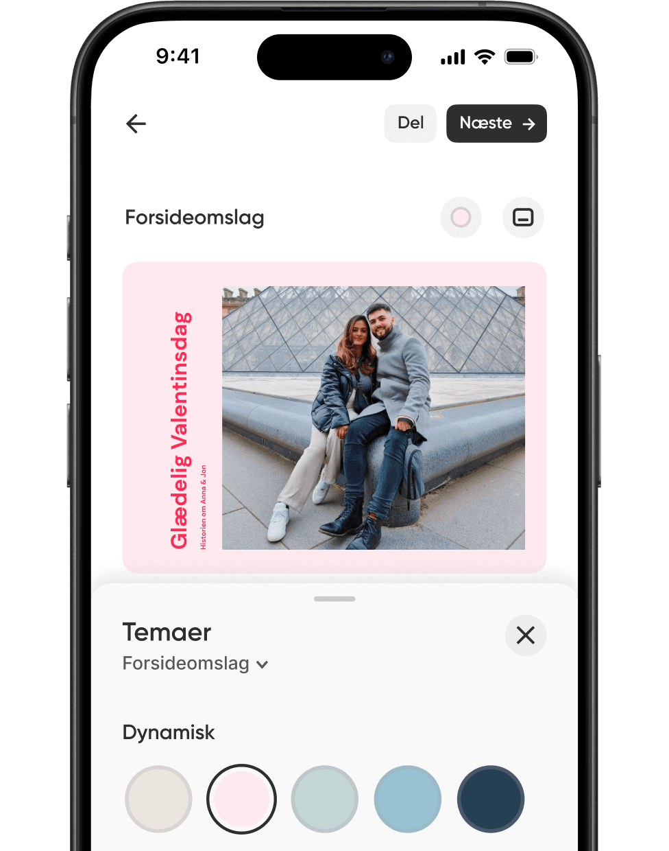 Giv hver side sin egen tone