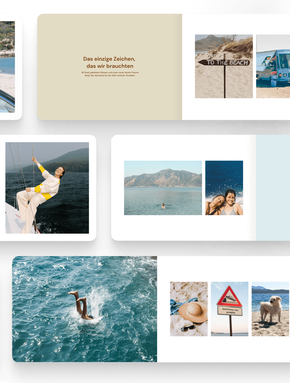 Verwende ein professionelles Layout