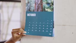 Calendario en vertical