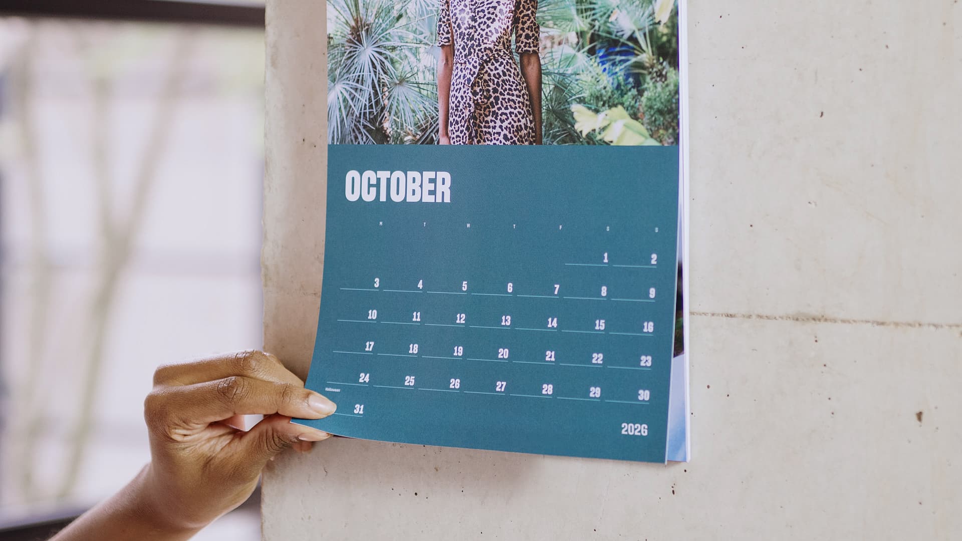 Calendario en vertical